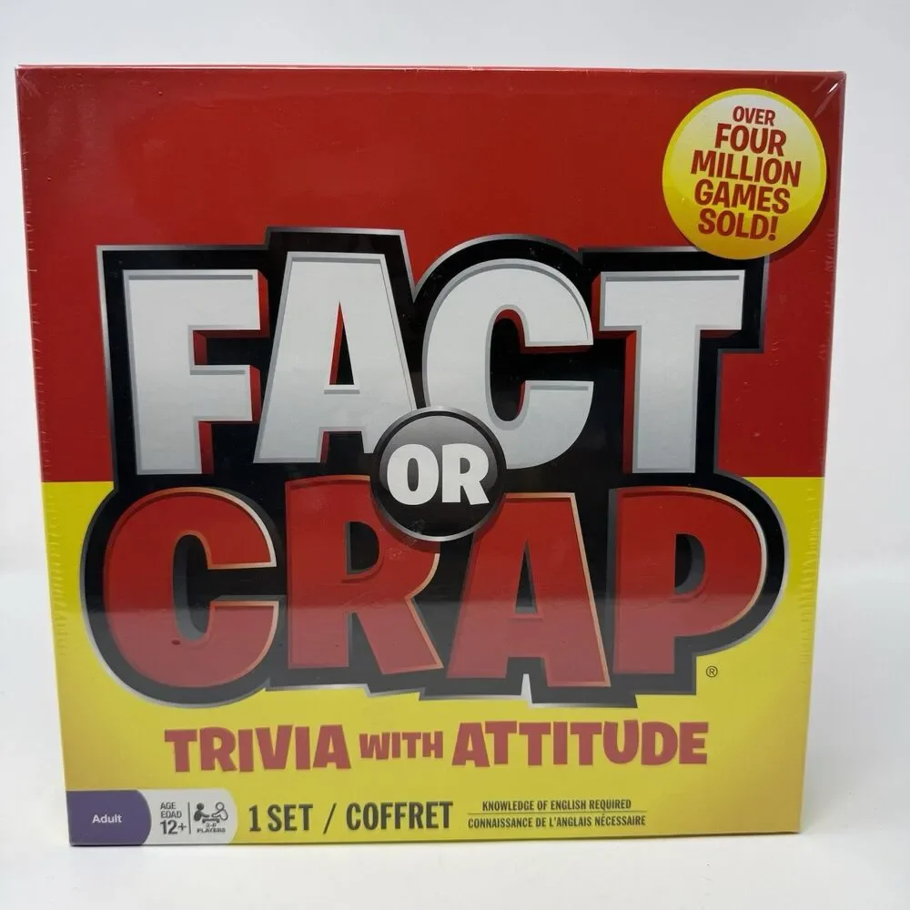 Fact Or Crap Trivia With Attitude Game New Open Box Complete 2011